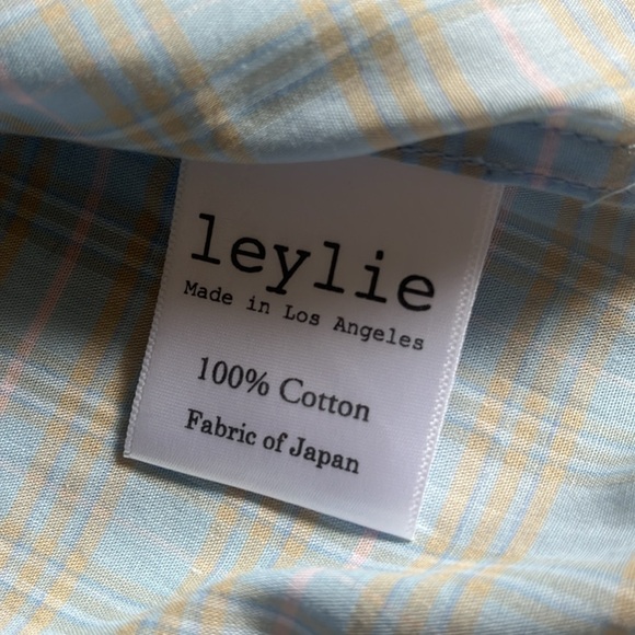Leylie plaid button up top - Picture 6 of 7